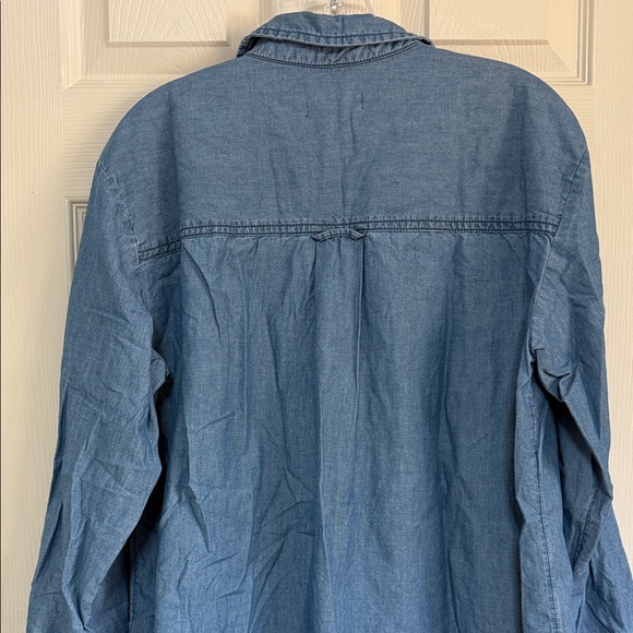 Pilcro by Anthropologie Casual Blue Button Down Shirt - Picture 12 of 14